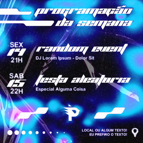 Post para evento fictício — Y2K Style